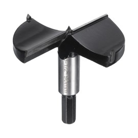 HARFINGTON Forstner Drill Bit 3-1/2"(90mm) Tungsten Carbide Wood Drilling Bit Hinge Cutter with Hex Shank for Hardwood Softwood Plywood Woodworking Drilling