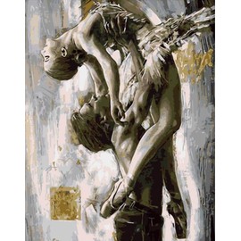 ABEUTY DIY Paint by Numbers for Adults, Dancer Tango Power Beauty 16x20 inches Number Painting Art Therapy (No Framed)