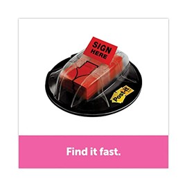 Post-it Index Desk Grip Dispenser 125 of 50mm Sign Here Flags Ref 680-HVS