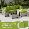 Kimunuk 9 Pcs Outdoor Patio Cushions Covers Replacement Waterproof with