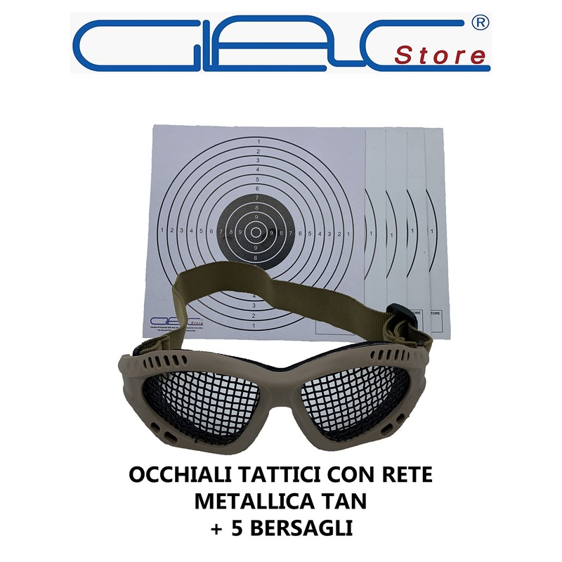 Glac Store® Mesh Tactical Glasses Soft Airsoft Eye Protection Glasses