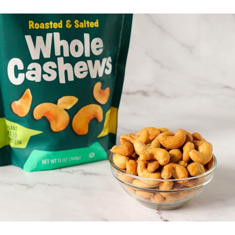 Platinum’s Roasted & Salted Cashews - Plant Based Protein, Fiber,