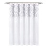 Lush Decor Lillian Shower Curtain, White, 72" x 72\