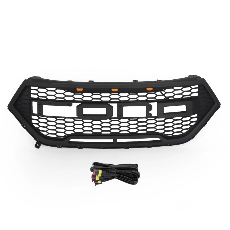 Black Raptor Style Front Bumper Grill Upper Grille for Ford