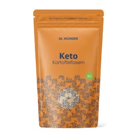 Dr. Wunder® KETO Kartoffelfasern BIO 250 g | Keto & Low Carb & Ballaststoffreich | Glutenfrei | Ketoseoptimierung | Vielseitig | Ideal zum Backen, Kochen & Andicken | Hochwertige Bio-Zutaten |