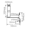 D-TECH Holder Rotating Light with Cable 12 V Lights Bracket
