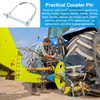 PATIKIL Trailer Coupler Pin 2/5x2-3/4x2.28"(D*L*IW), 2 Pcs Wire Lock Pin