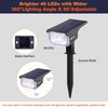 LEREKAM 40 LEDs Spotlights,IP65 Waterproof Solar Powered Landscape Spotlights 2-in-1