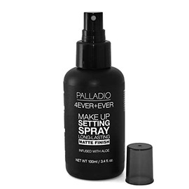 Palladio 4 Ever y Ever Spray Fijador de Maquillaje, Fija y Sella Instantáneamente el Maquillaje para un Uso Duradero durante Todo el Día, Finish Mate