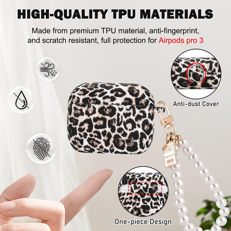 CameCosy Silicone Case Compatible for AirPods Pro 3 Generation 2025