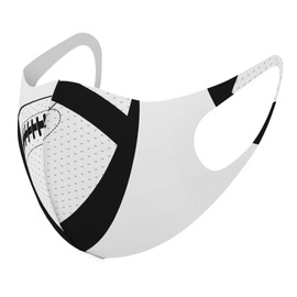 Design Mask Set of 2 Polyester Washable Cloth Mask for Men Women 010184 Sports Rugby Ball