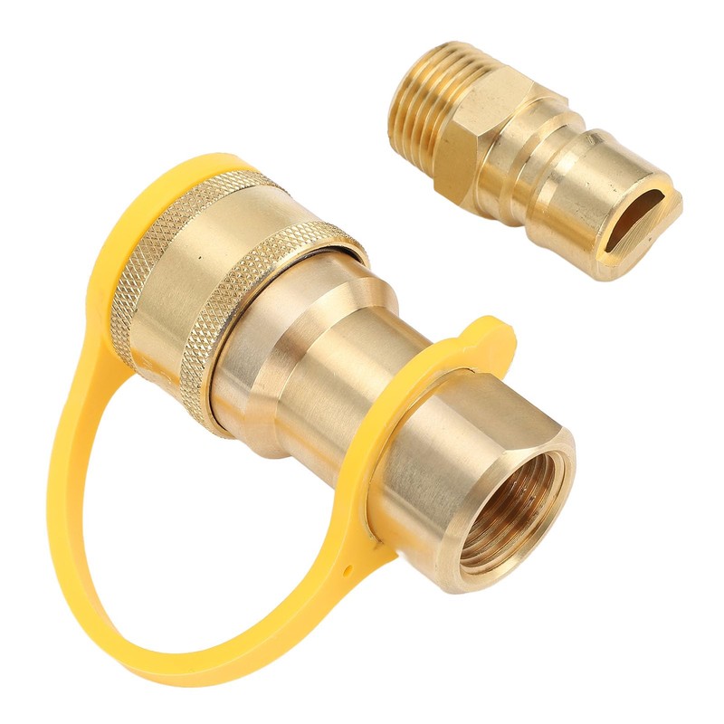 KIMISS Gas Quick Connect Adapter Kit 3 Piece Set Brass