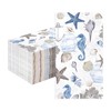 100 Pcs Coastal Nautical Paper Napkins 3 Ply Sea Starfish