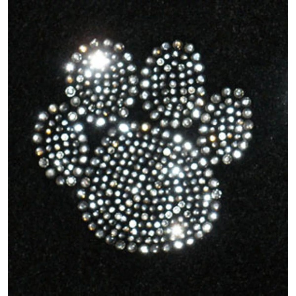 "Handmade" Rhinestone Transfer " Crystal Paw " Iron On, Hotfix
