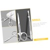 Outanaya 1Set Creative Eyebrow Scissor Tweezer Set Stainless Steel Brow