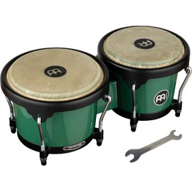 Meinl Percussion Bongos Hand Drum Set 6.5" and 7.5" with Synthetic Shells and Tuning Key — NOT Made in China — Journey Series, 2-Year Warranty (HB50FG)