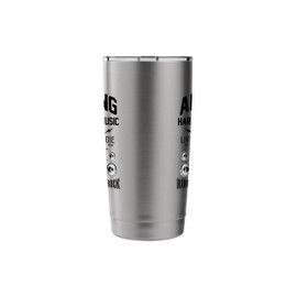 Cool Rock N 'Roll Teddy Bear, I Love Rock Music, Rock & Roll Stainless Steel Insulated Tumbler