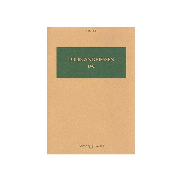 Tao: HPS 1336. piano, 4 female voices and ensemble. Partition