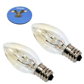 HQRP 2-Pack 15W 120V Light Bulbs for Himalayan Salt Lamps/Salt Rock Lamps Plus HQRP Coaster