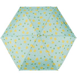 Esta MOONBAT Folding Umbrella, Romantic Retro Floral Pattern, Windproof Umbrella, Folding Umbrella, UV Protection, Women's, Green, Rib Length: Approx. 21.3 inches (54 cm), green