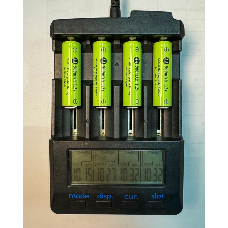 Howardly 1.2v AA Ni-MH Rechargeable Battery, Double A 900mAh 1.2V