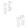 Healeved 4pairs Forefoot Pads for High-heeled Shoes Non-slip Half Insoles