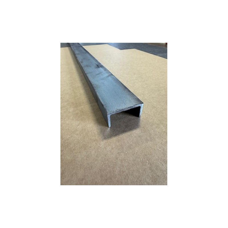 A36 Mild Steel Channel, 1/8" Thick x 1" x 2",