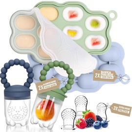 Chupon para Fruta, Bandeja Congeladora de Alimentos para Bebés, Mordedera para Bebe Congelar Libre de BPA, hupones para Alimentacion Complementaria (Chupon para Fruta)