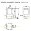 Fakerba AC 110V Inlet Water Solenoid Electric Valve - 1/4"