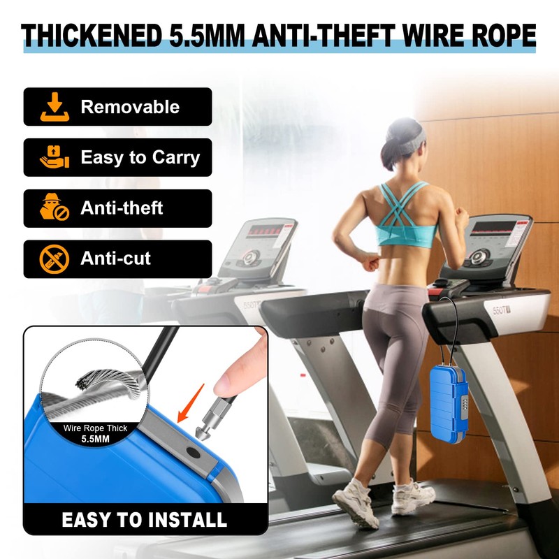 BKNOOU Portable Safe with Removable Chain, Anti-Theft Beach Safe Box,