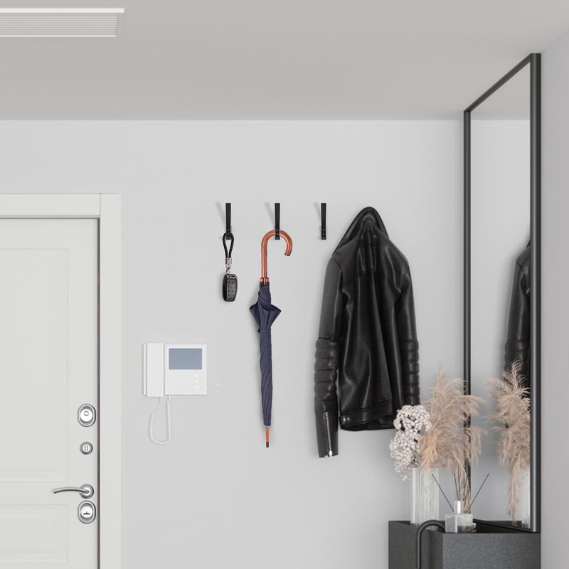 Batheidon Set of 4 hooks for acoustic panels, coat hooks,