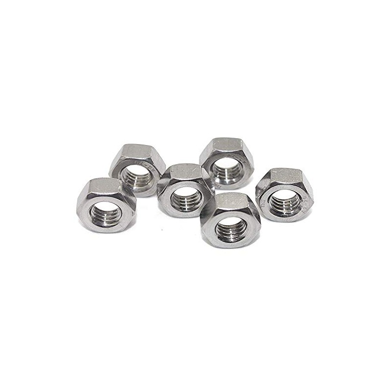 M2.5 Pack of 100 V2A Hexagon Nuts DIN 934 /