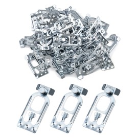 QWORK Teardrop Pallet Rack Safety Clip, 100 Pcs Universal Pallet Racking Beam Safety Clips Connector Cross Beam Locker