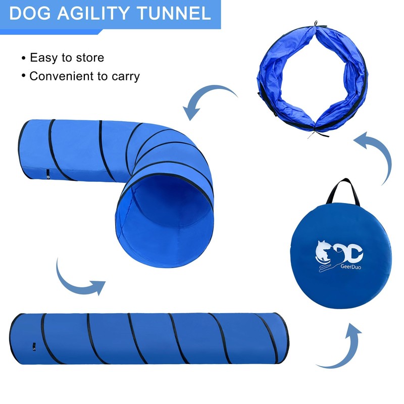 Dog Agility Tunnel, Dog Agility Equipment, Dog Agility Training with