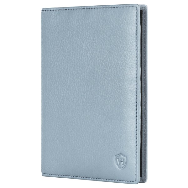 VON HEESEN Passport Holder Leather with RFID Protection for Men