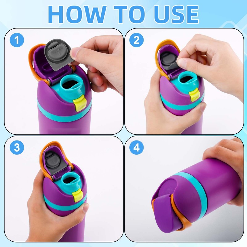 Replacement Parts Kit for Owala FreeSip 40oz Water Bottle, Including