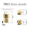 MK8 Brass Nozzles Set for 3D Printers - 24 Pieces