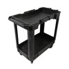 Aain 2 Shelf Heavy Duty Plastic Utility Cart, Supports Up