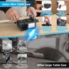 Adjustable Mini Table Saw for Woodworking, Portable Craft Saw with