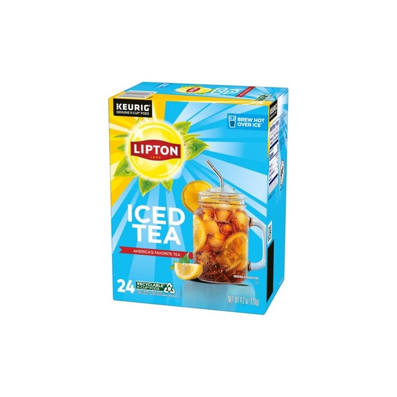 Lipton Iced Tea K-Cup Pods, Sweet Tea & Unsweetened Tea