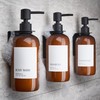 Stylish Shampoo and Conditioner Dispenser Set of 3 for Wall