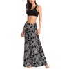 Urban CoCo Women's Stylish Spandex Comfy Fold-Over Flare Long Maxi