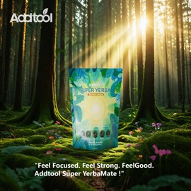 AddTool-super yerba packets - Instant Tea Powder, Yerba Raspberry Lemonade Vitality Tea,decaffeinated ，Natural Energy & Focus Boost- Clean Energy, Prebiotics and Probiotics Gut Health, Delicious sweet watermelon flavor，Supports your body's natural defenses.30 packages/bags