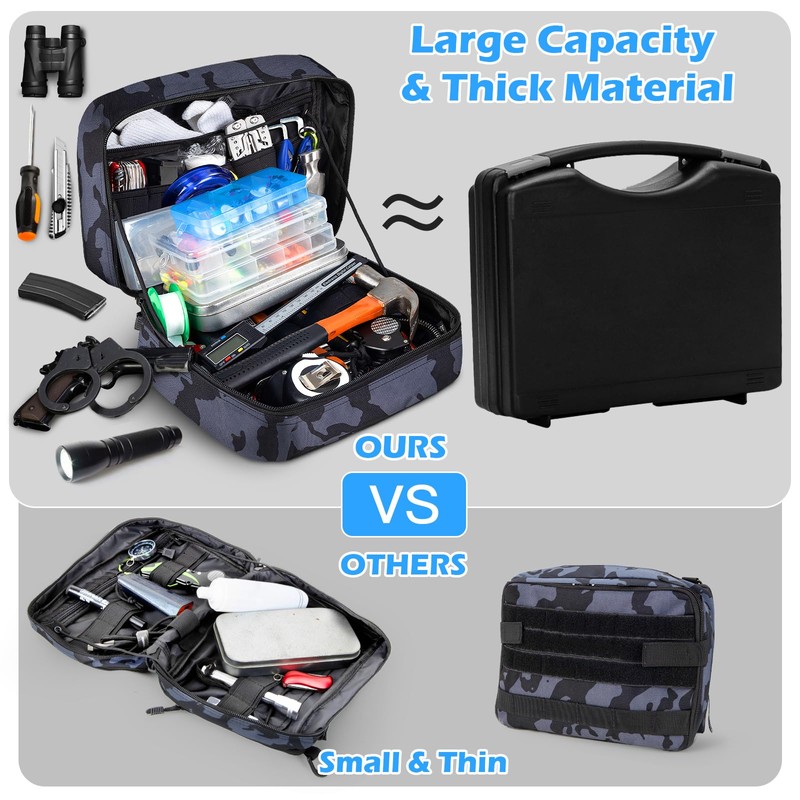 Jueachy Tactical Toiletry Bag for Men: Molle Pouch Hygiene EDC