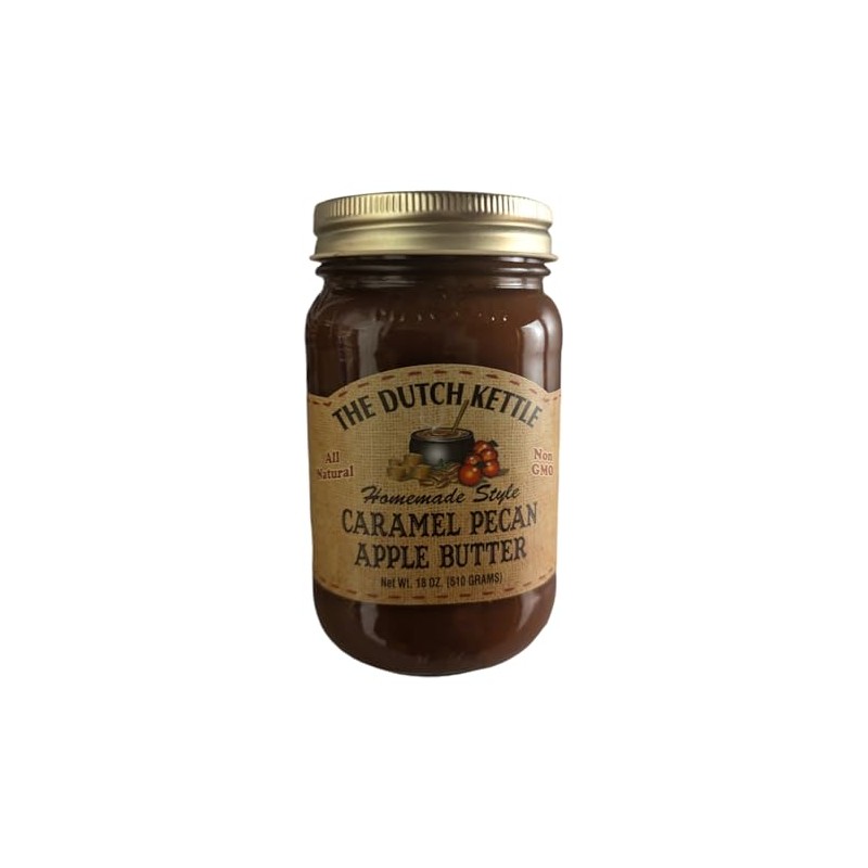 The Dutch Kettle Amish Homemade Caramel Pecan Apple Butter -