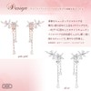 AXLUCE Women's Earrings, Cubic Zirconia, Fake Earrings, Pierced Style, Non-Hole
