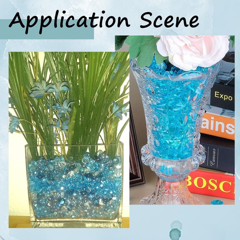 SOFPLATE 1000Pcs 7MM Blue Wedding Table Scatter Confetti Crystals Acrylic