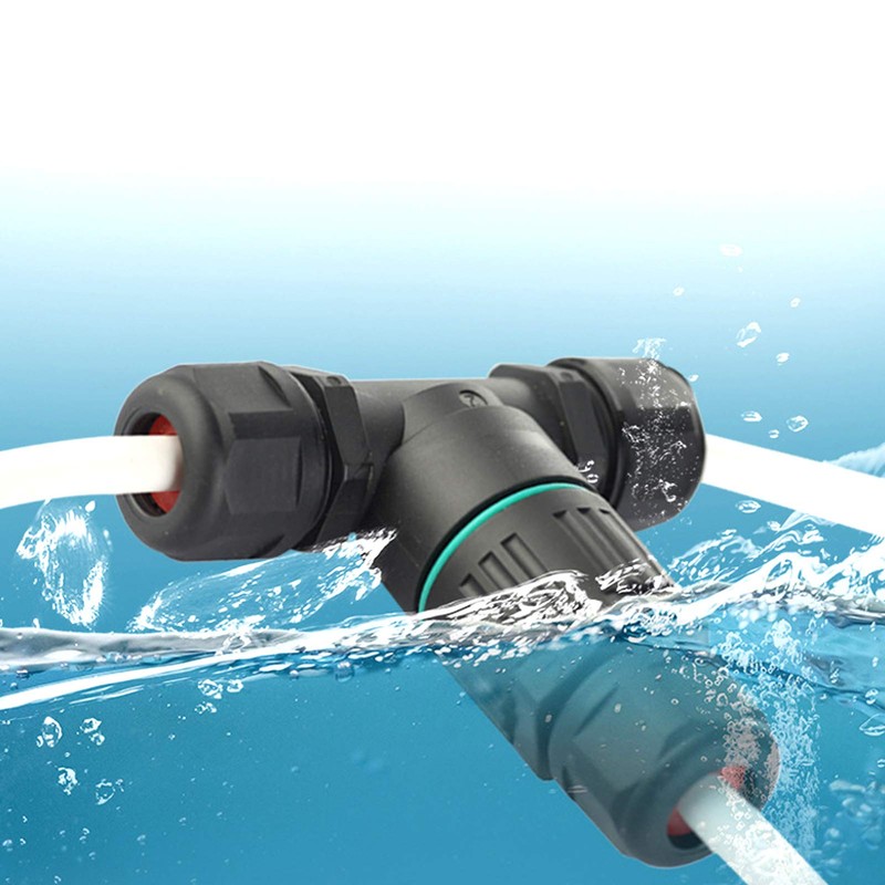 Uds Ip68 3 Vías en Forma de T Conector Ip68