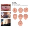 7PC Soft Silicone Body Part Model, Human Ear Mouth Eye