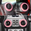 4PCS Center Console Dash Air Conditioner Vent Cover Trim Interior